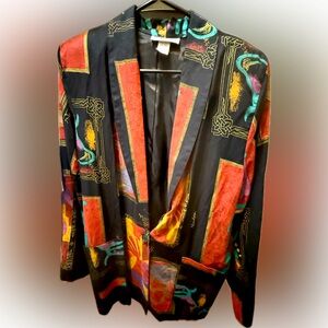 Vintage Kensington Square Blazer -Oversized Petite Large